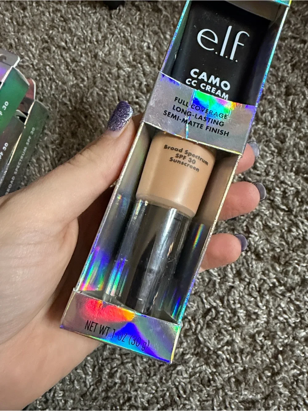 E.L.F Camo CC Cream Semi-Matte Finish Full Coverage Medium 370 N